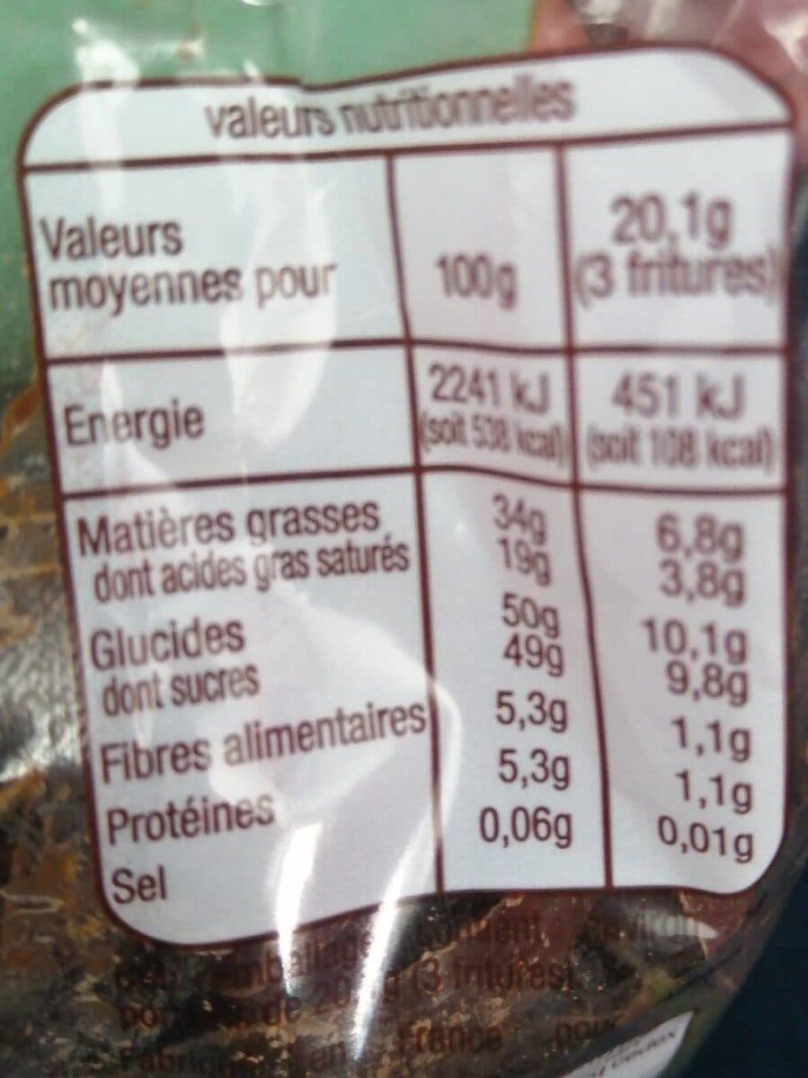 Vendome Les Fritures pralinées Chocolat Noir - 49% de cacao - éclats de noisettes caramélisées packshot