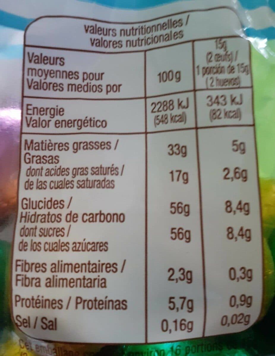 Auchan Œufs Pralinés Lait aux éclats de noisettes caramélisées packshot