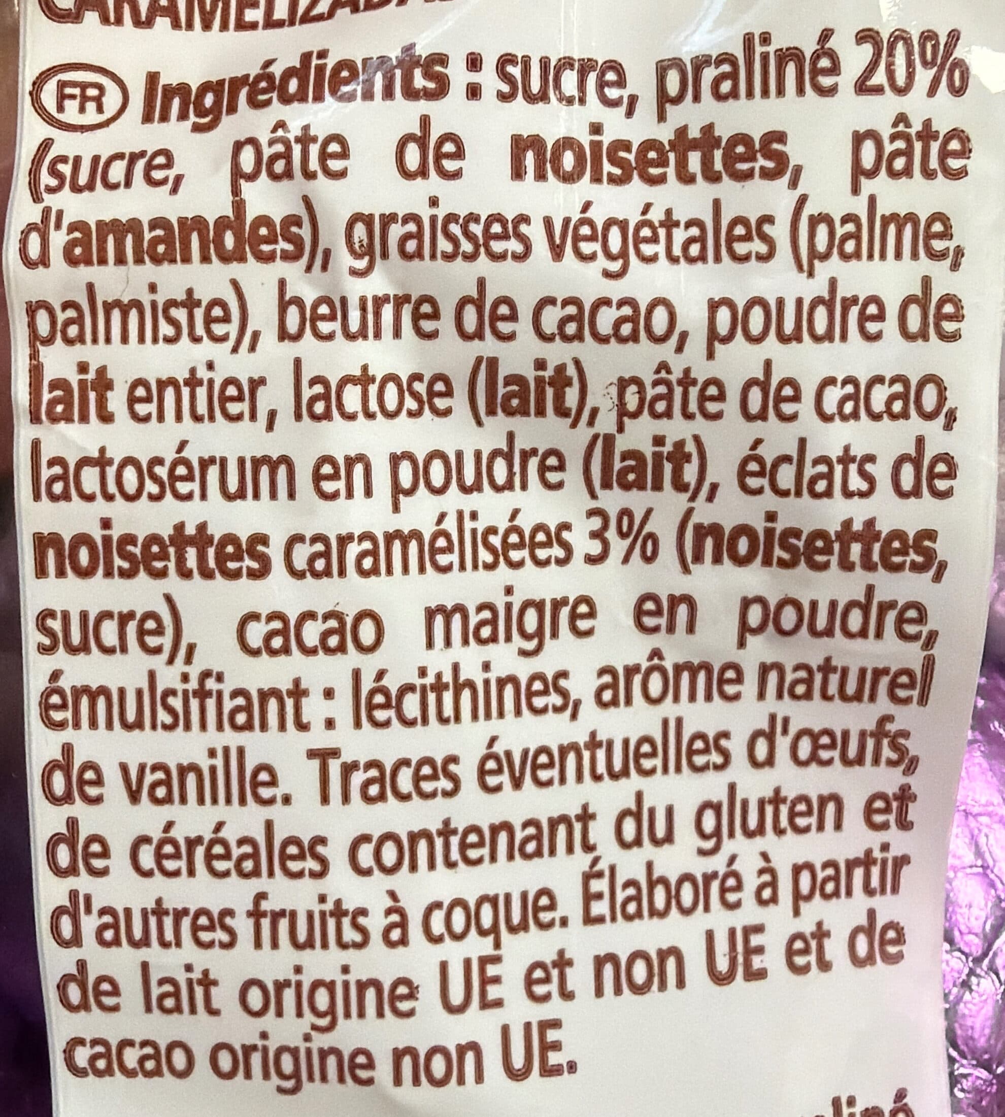 Vendôme Œufs Pralinés Lait aux éclats de noisettes caramélisées packshot