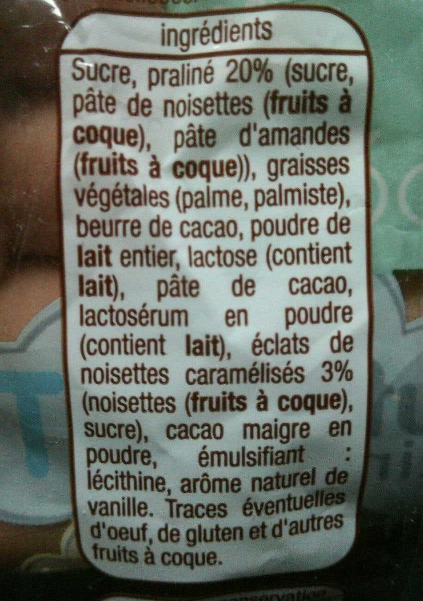 Auchan Œufs Pralinés Lait aux éclats de noisettes caramélisées packshot