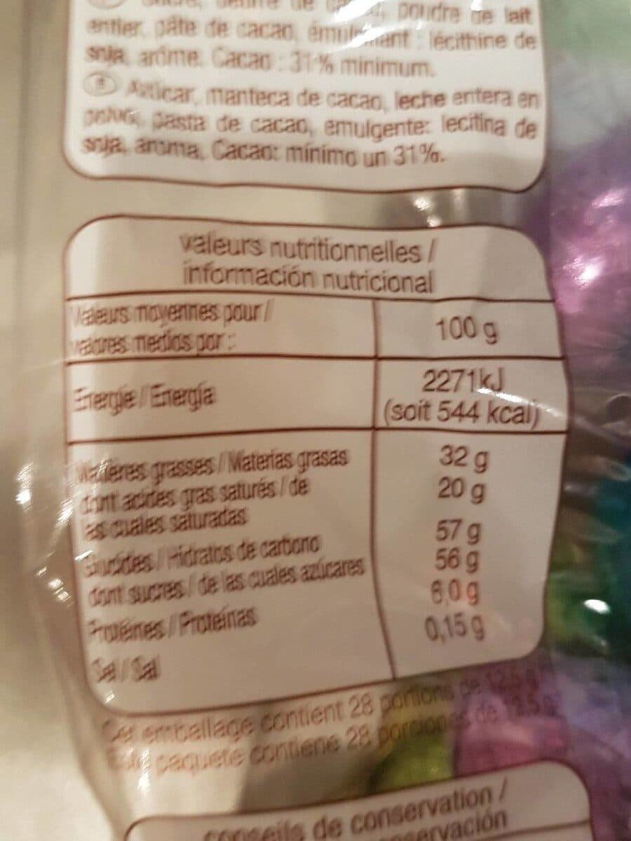Auchan Œufs à cacher - Chocolat au lait extra fin packshot