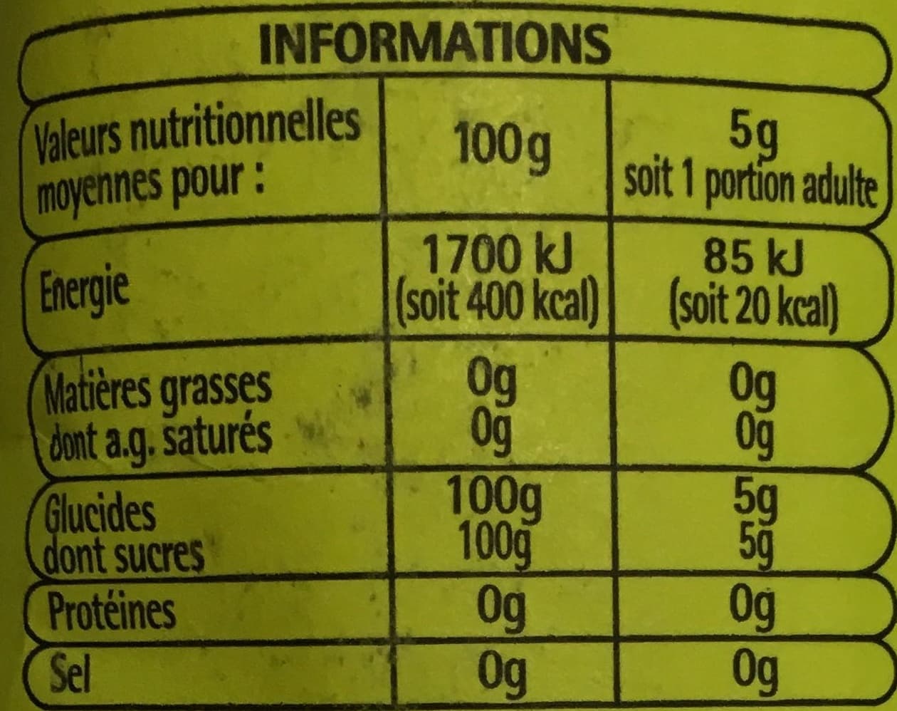Auchan Sucre en poudre packshot
