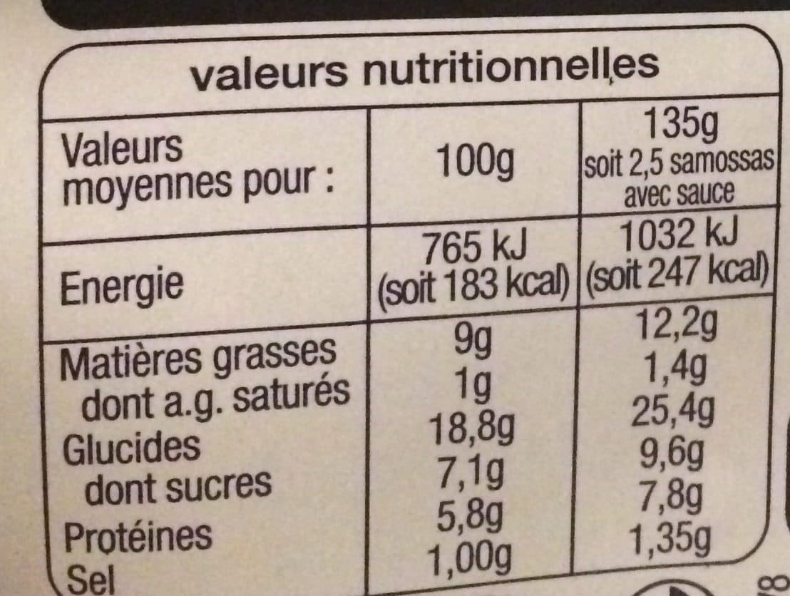 Auchan Recette d'indesamossas legumesx4 + 1 offert + 1 sauce packshot