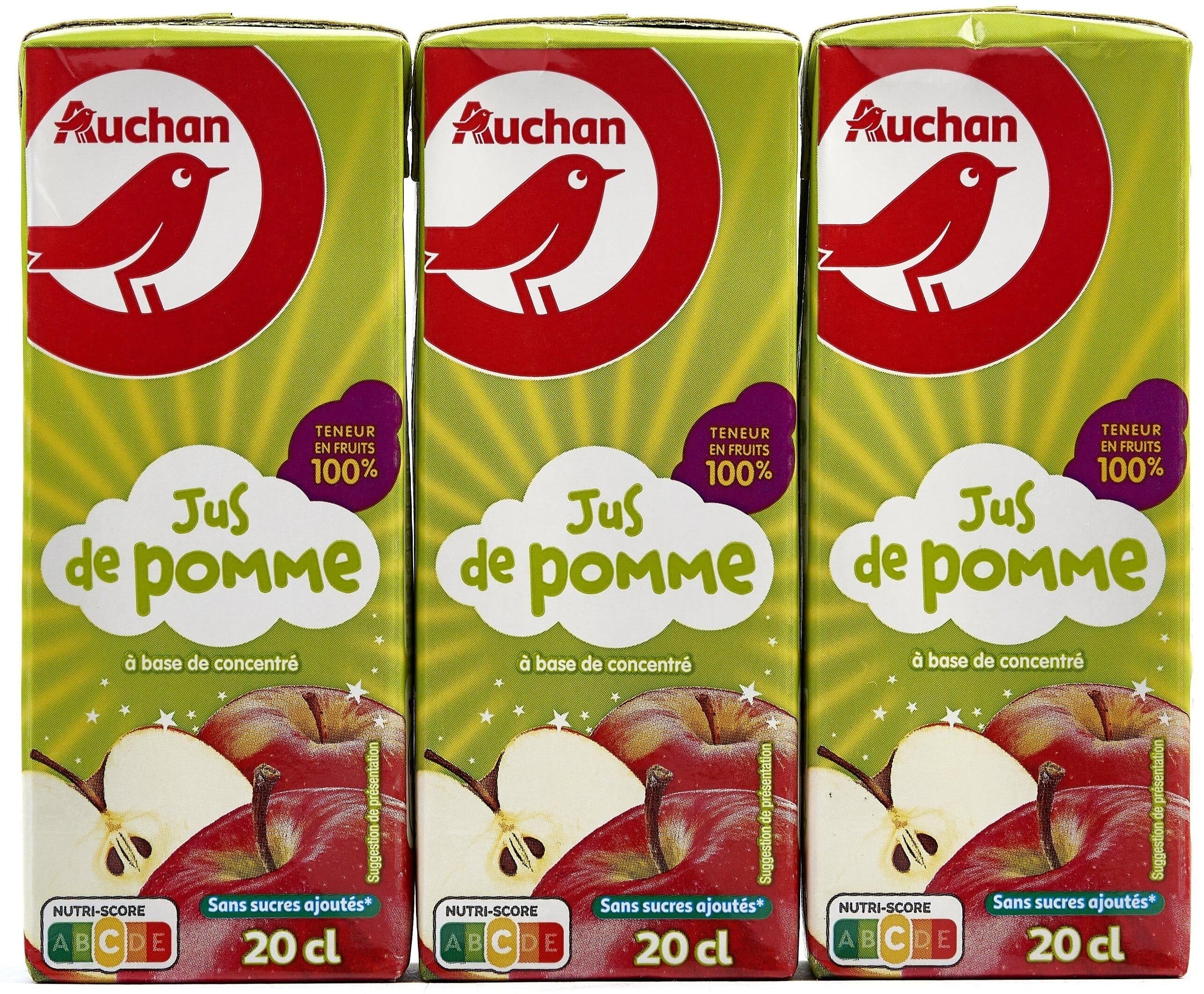 Auchan Auchan - Jus de pomme à base de concentré packshot
