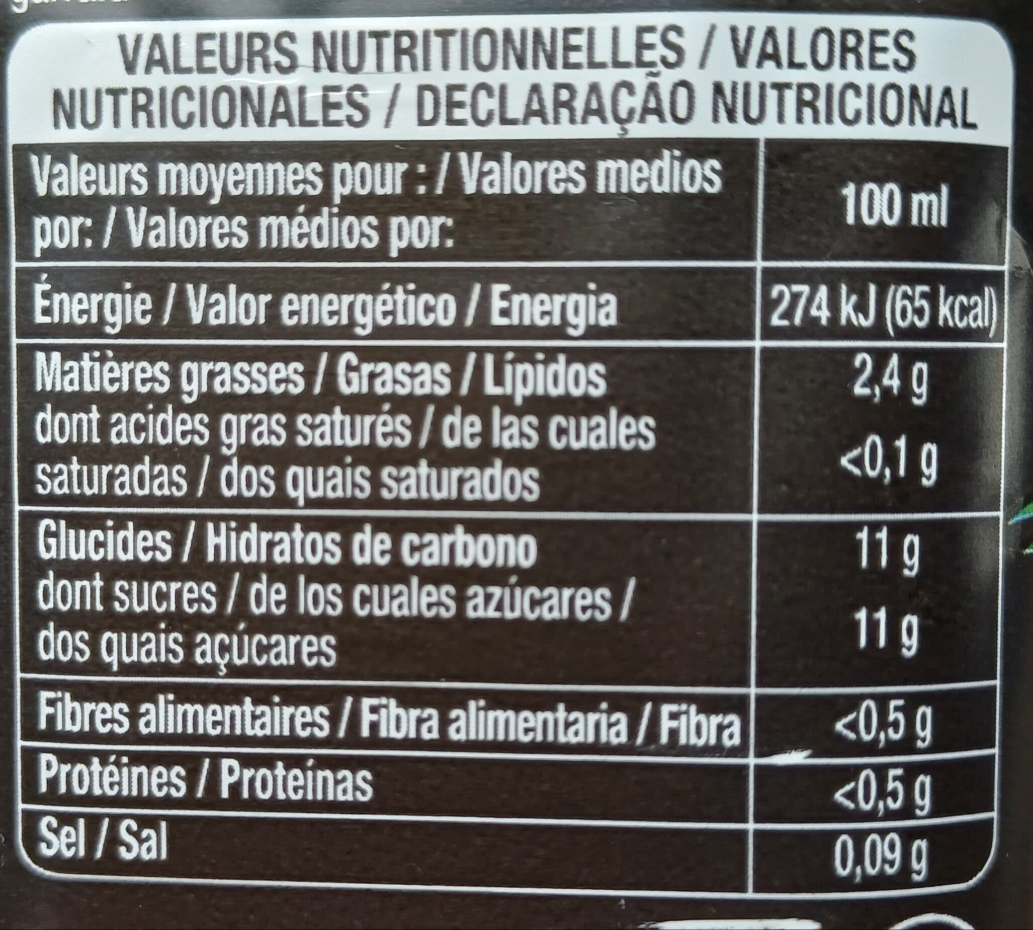 Auchan INSTANT GOURMAND PINA COLADAJUS D'ANANAS et LAIT DE COCOSANS ALCOOL packshot