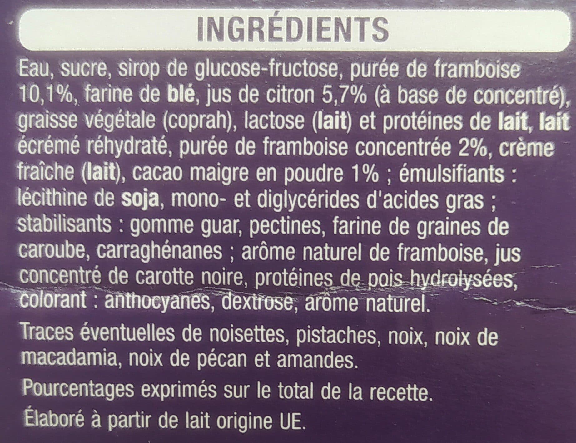 Auchan Citron-framboise packshot