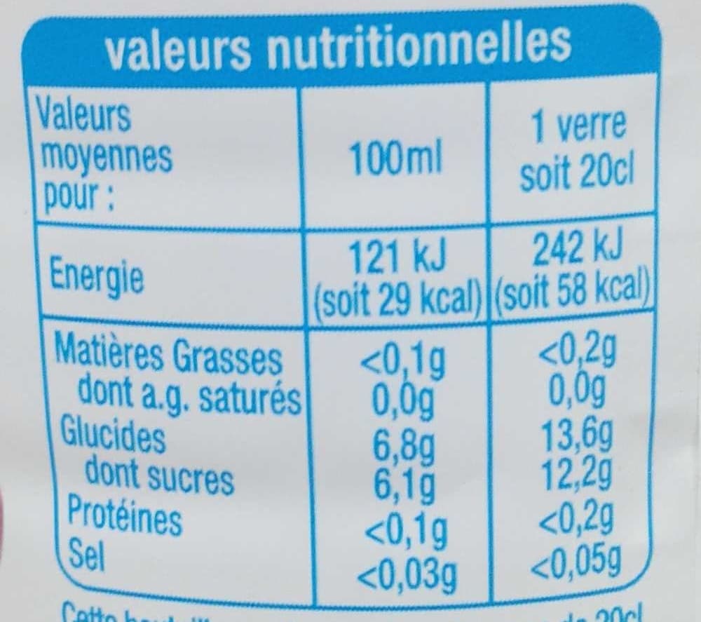 Auchan Eau de source exotique - avec jus de fruits à base de concentrés packshot