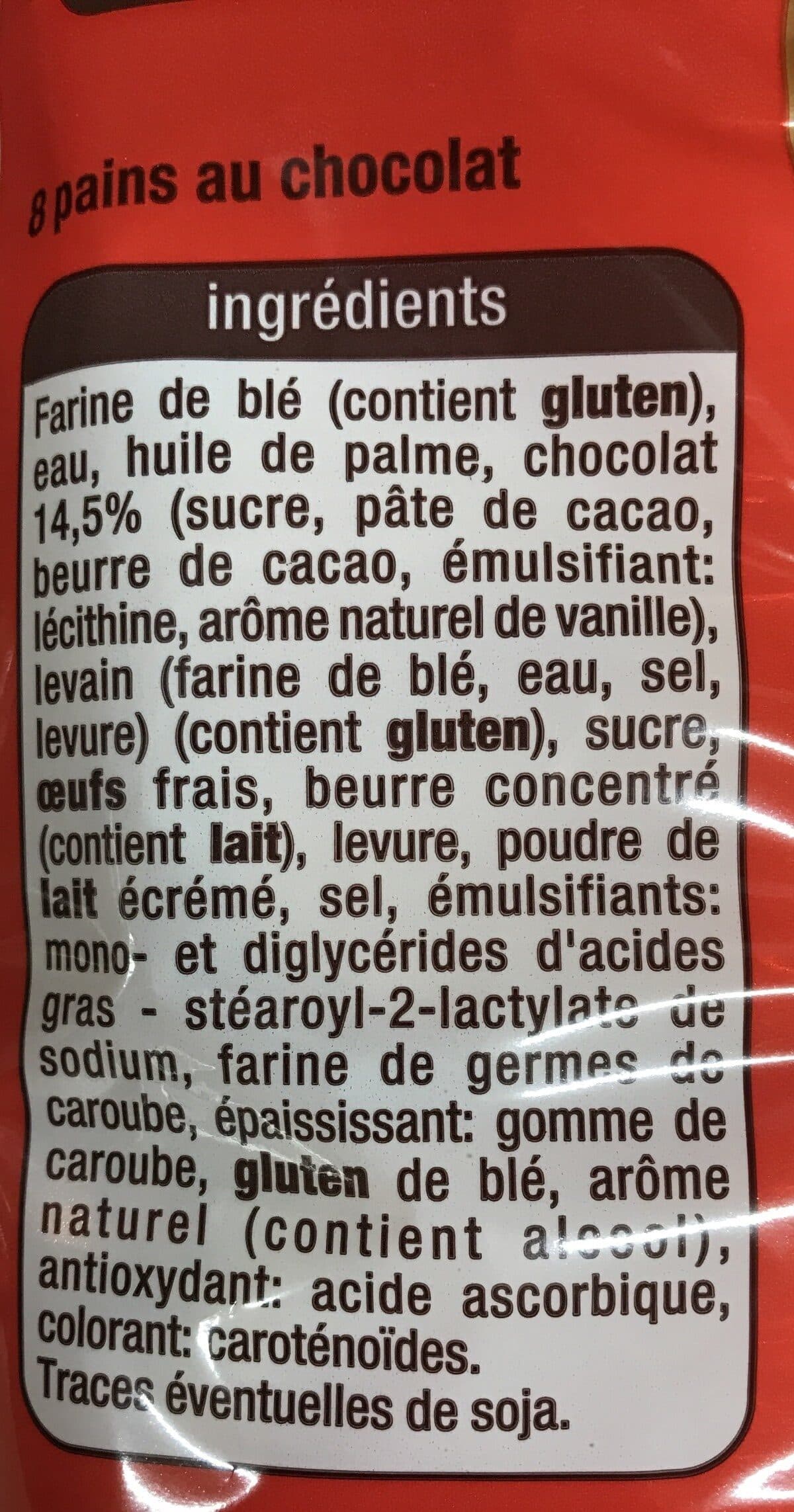 Auchan 8 pains au chocolat packshot