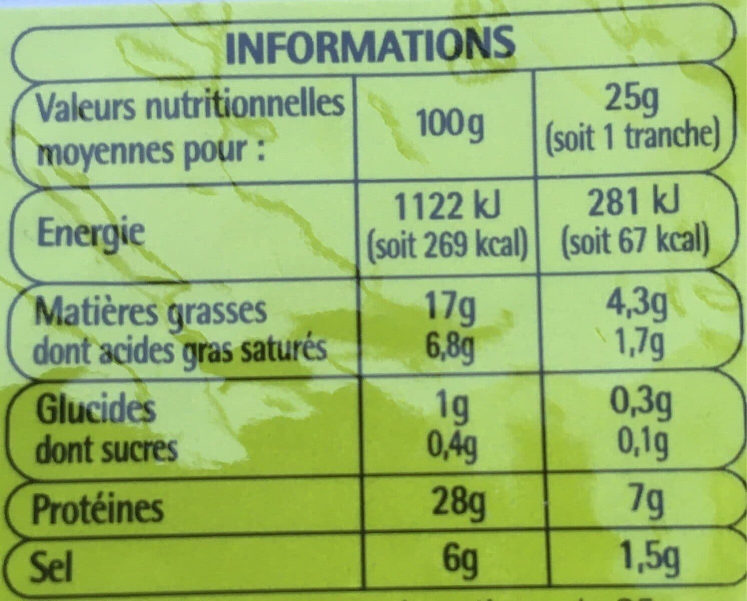 Auchan Jambon sec packshot