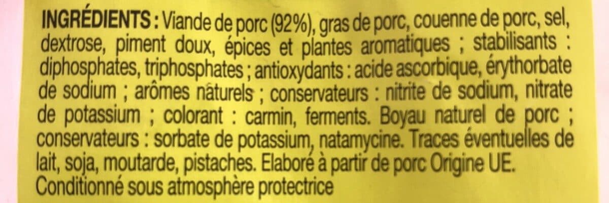 Auchan Chorizo fort packshot