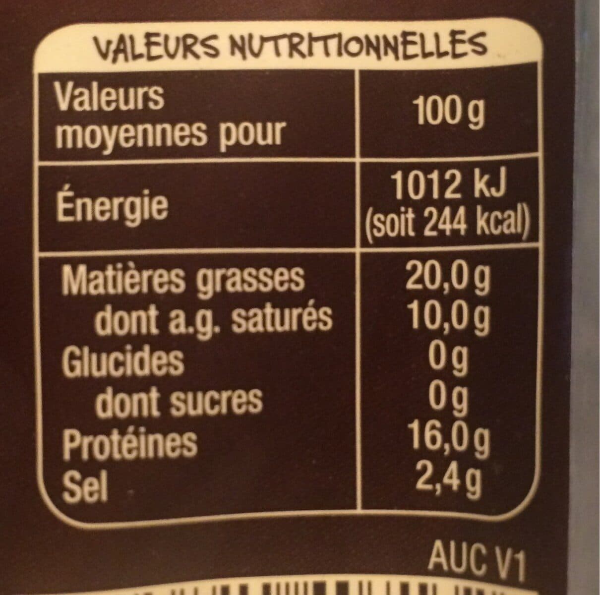 Auchan Véritable andouille de Guéméné, fumée au bois de hêtre et fabriquée à la main packshot
