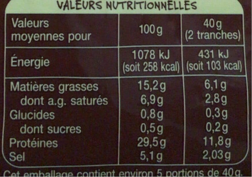 Auchan Jambon de bayonne packshot
