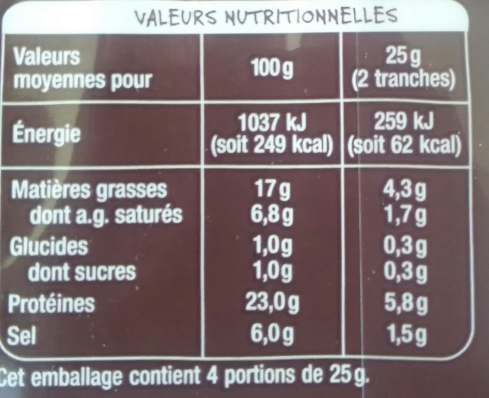 AUCHAN Jambon cru fumé de la forêt noire packshot