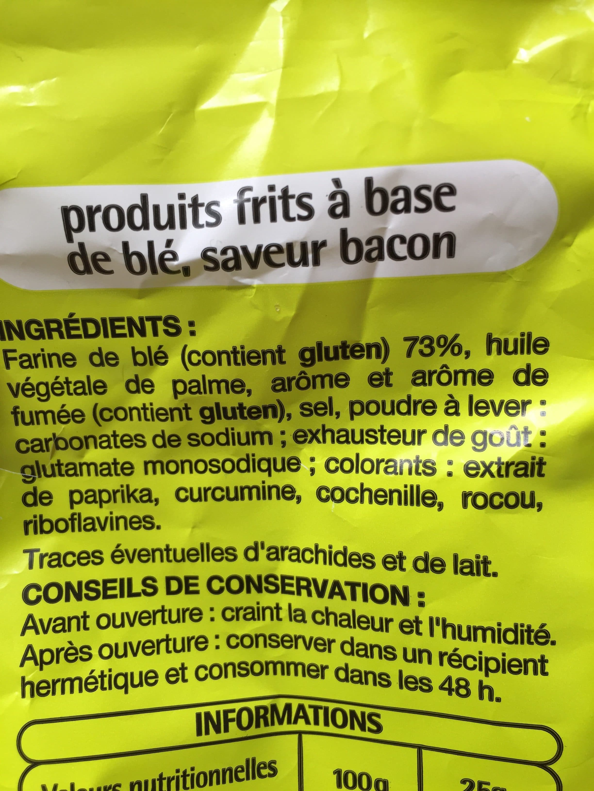 Pouce Premier Prix Auchan Snacks saveur bacon packshot