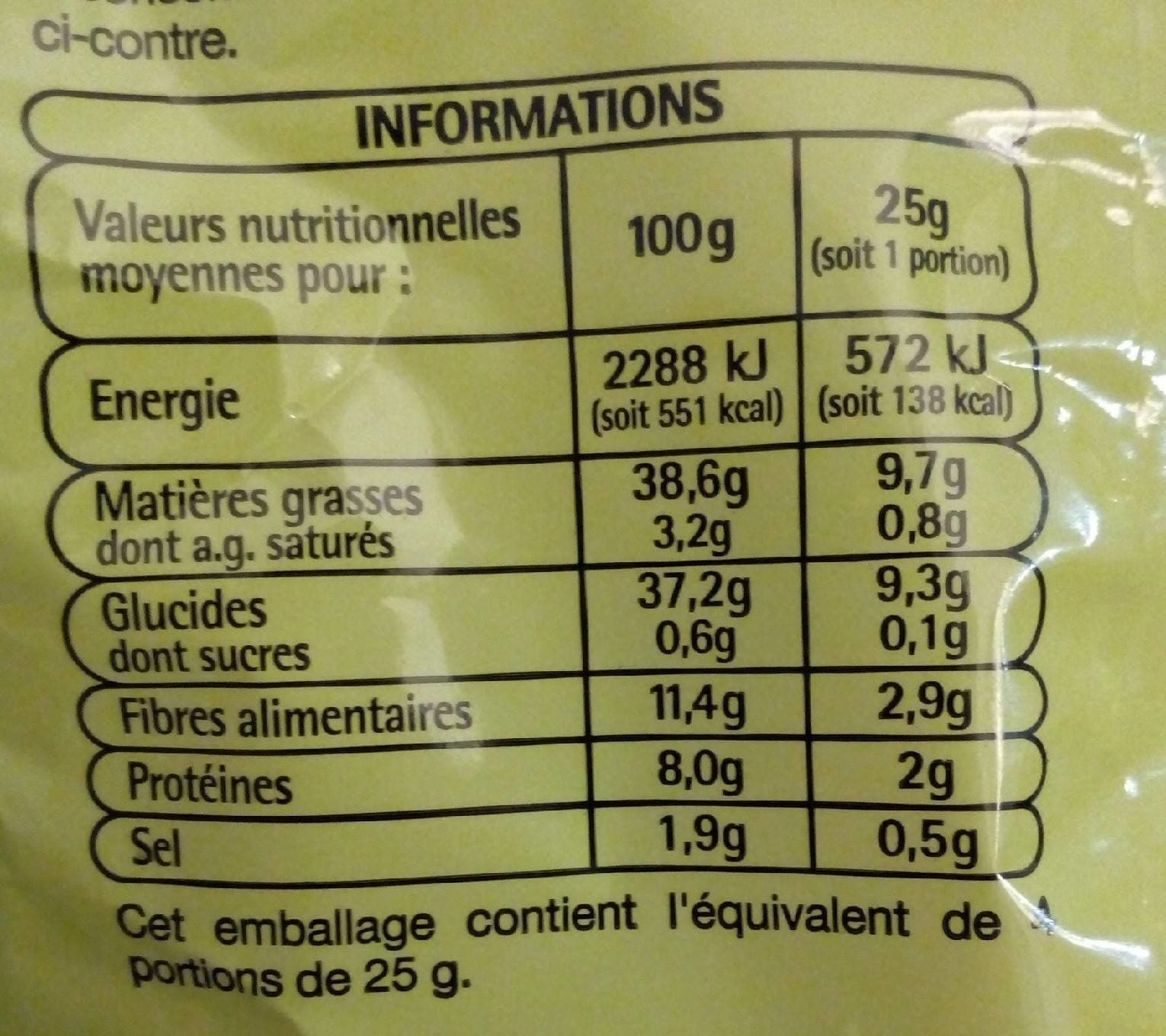 Auchan Pop corn salé packshot