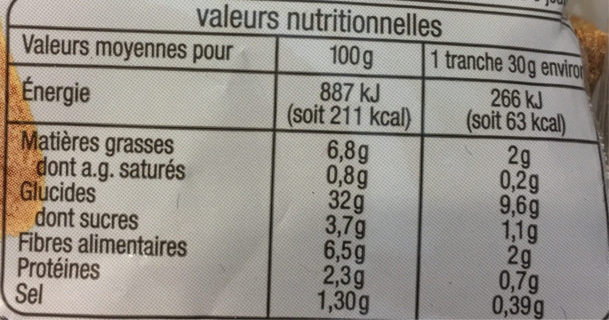 Auchan Pain Céréales sans gluten Mieux Vivre Sans Gluten 2x200 g packshot