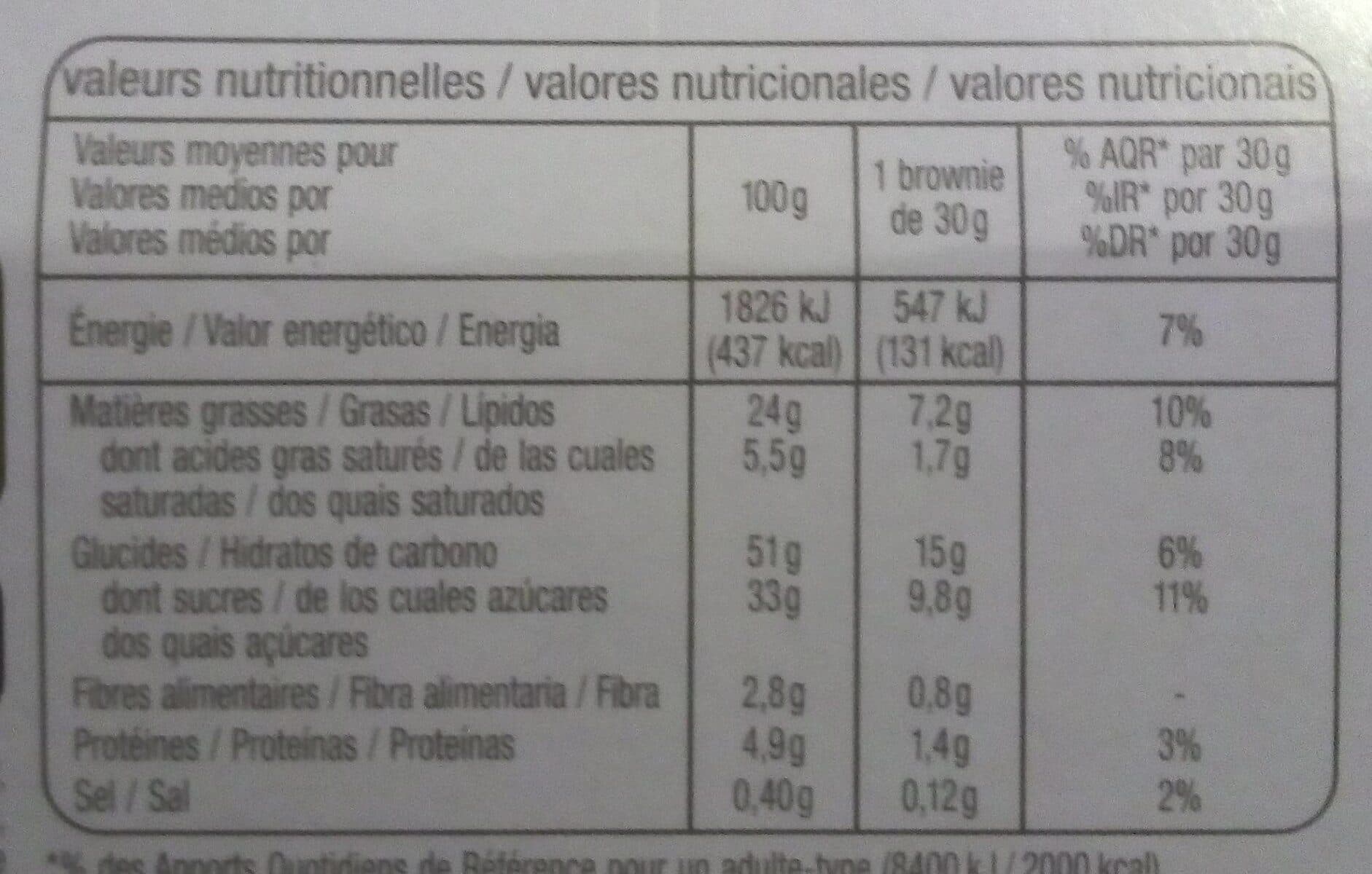 Auchan Brownies chocolat packshot