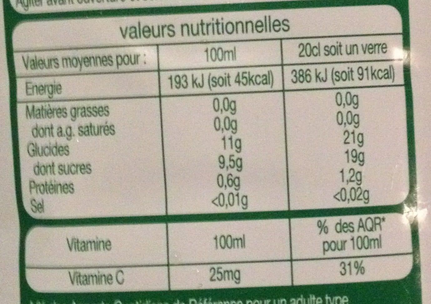 Auchan Cocktail de fruits - orange ananas citron vert - 100% pur jus - naturellement riche en vitamine C packshot