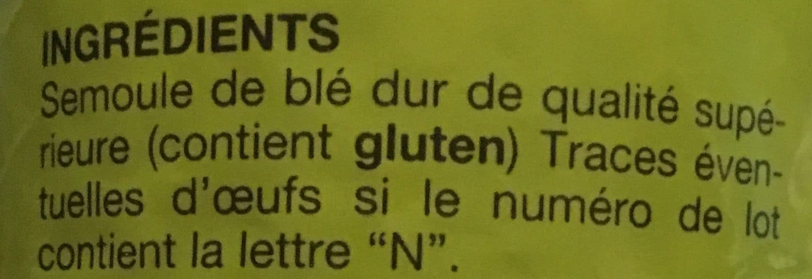 Auchan Coquillettes, Spaghetti : Pâtes alimentaires de qualité supérieure packshot