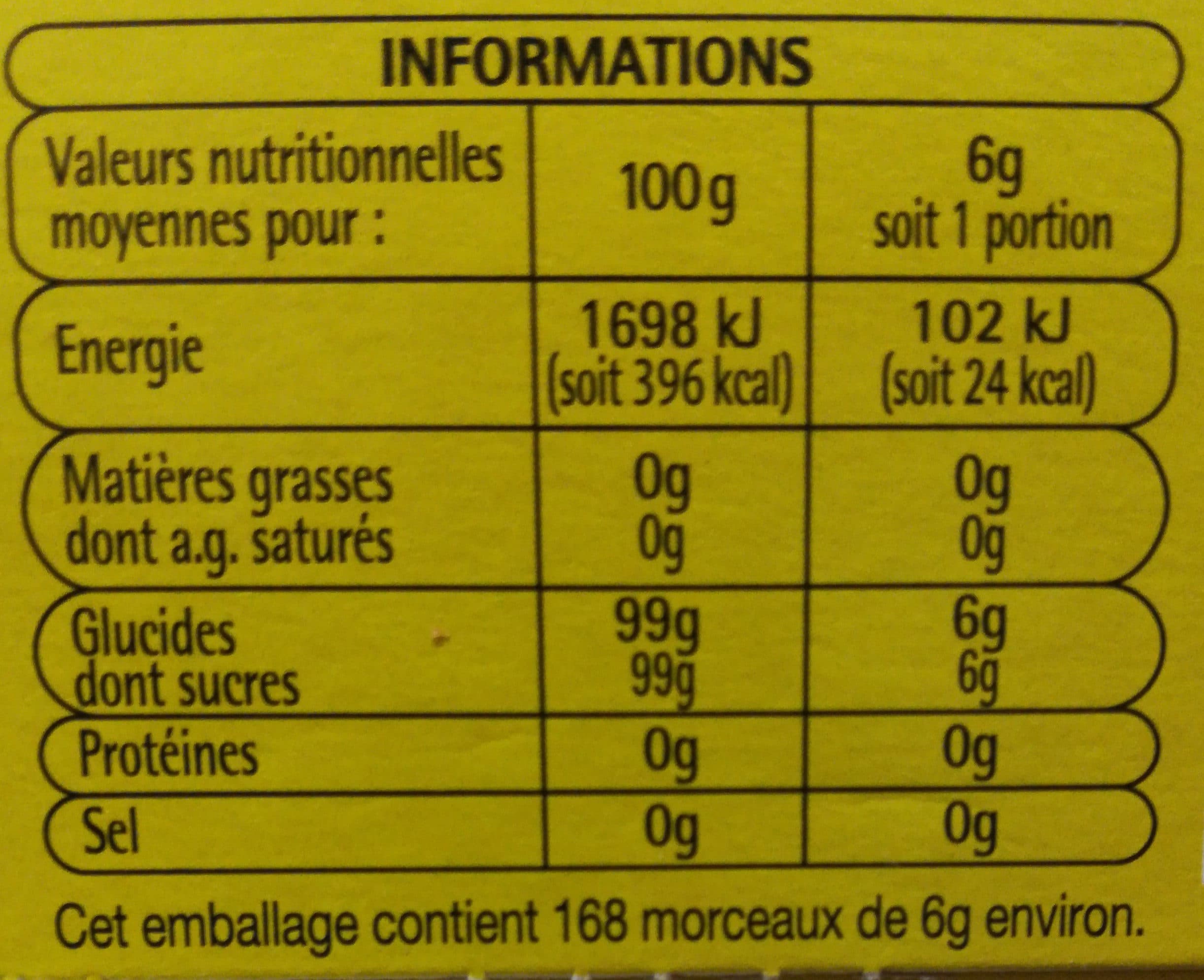 Auchan Sucre roux Pure canne Morceaux packshot
