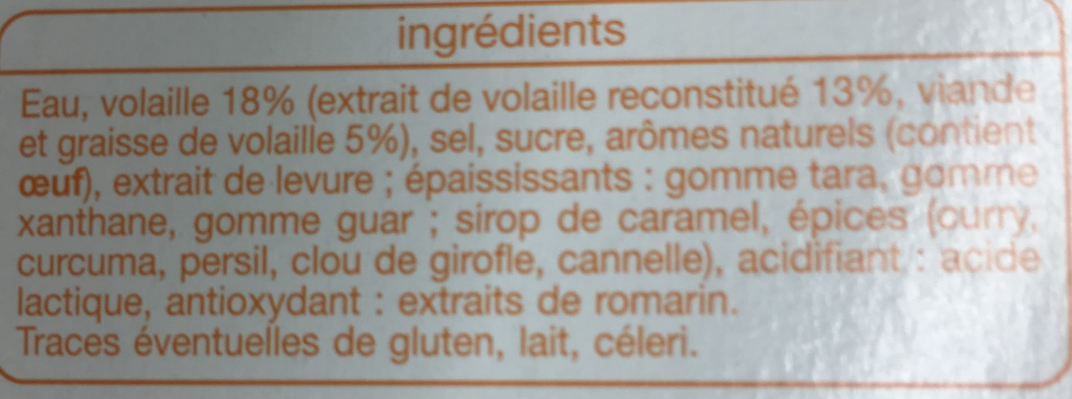 Auchan Bouillon saveur volaille packshot