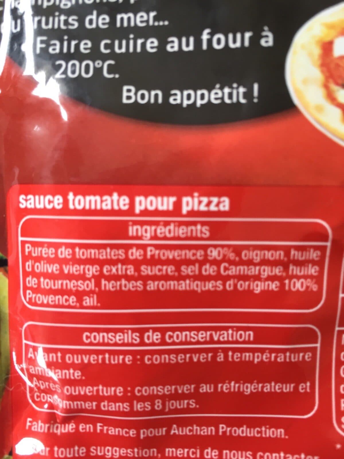 Auchan Sauce spéciale pizza packshot