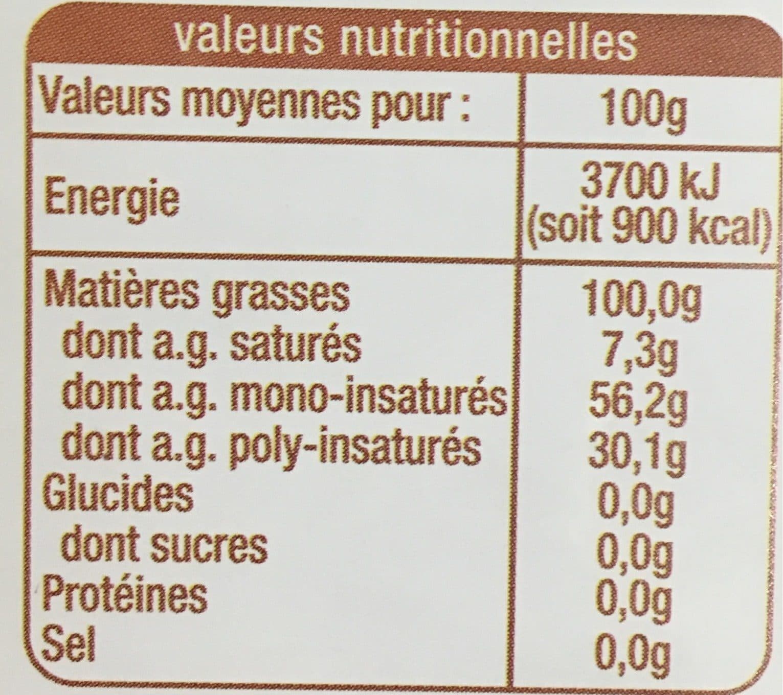 Auchan Huile de Colza et de NoixNaturellement riche en oméga 3 * packshot