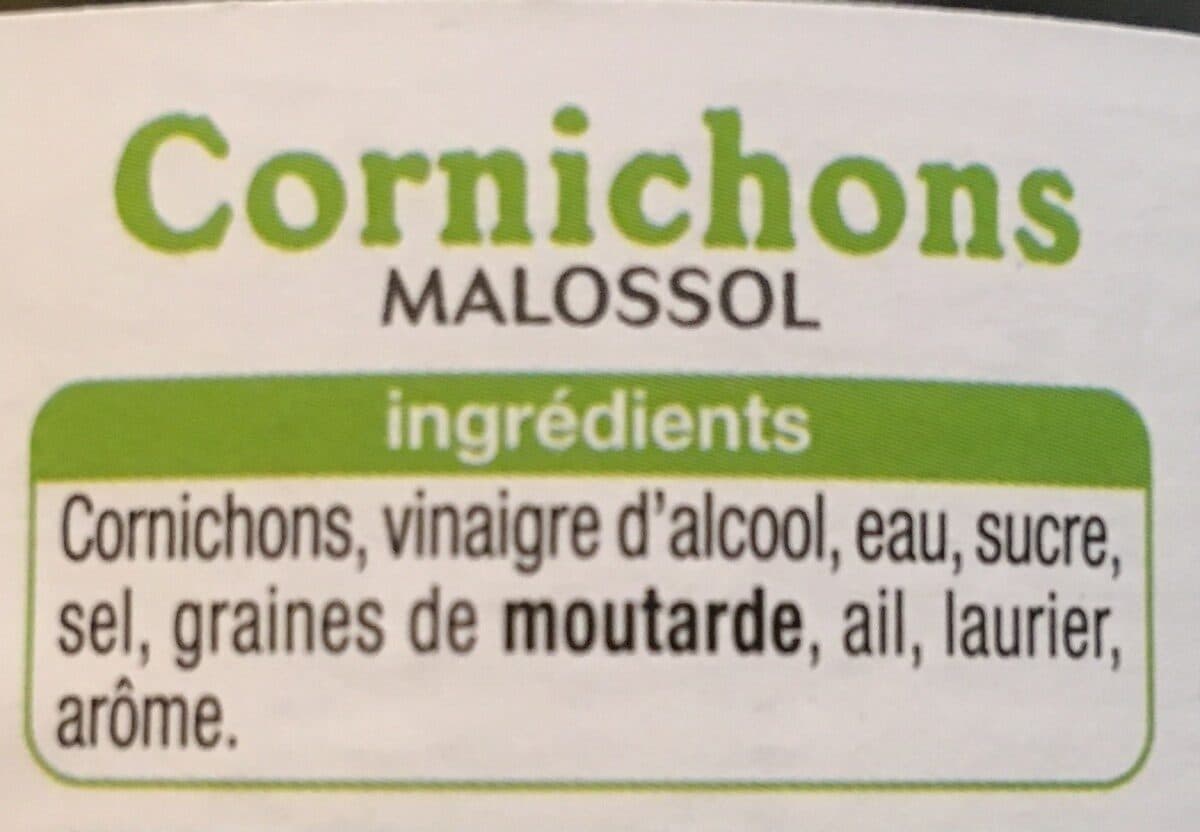 Auchan Cornichons Malossol packshot