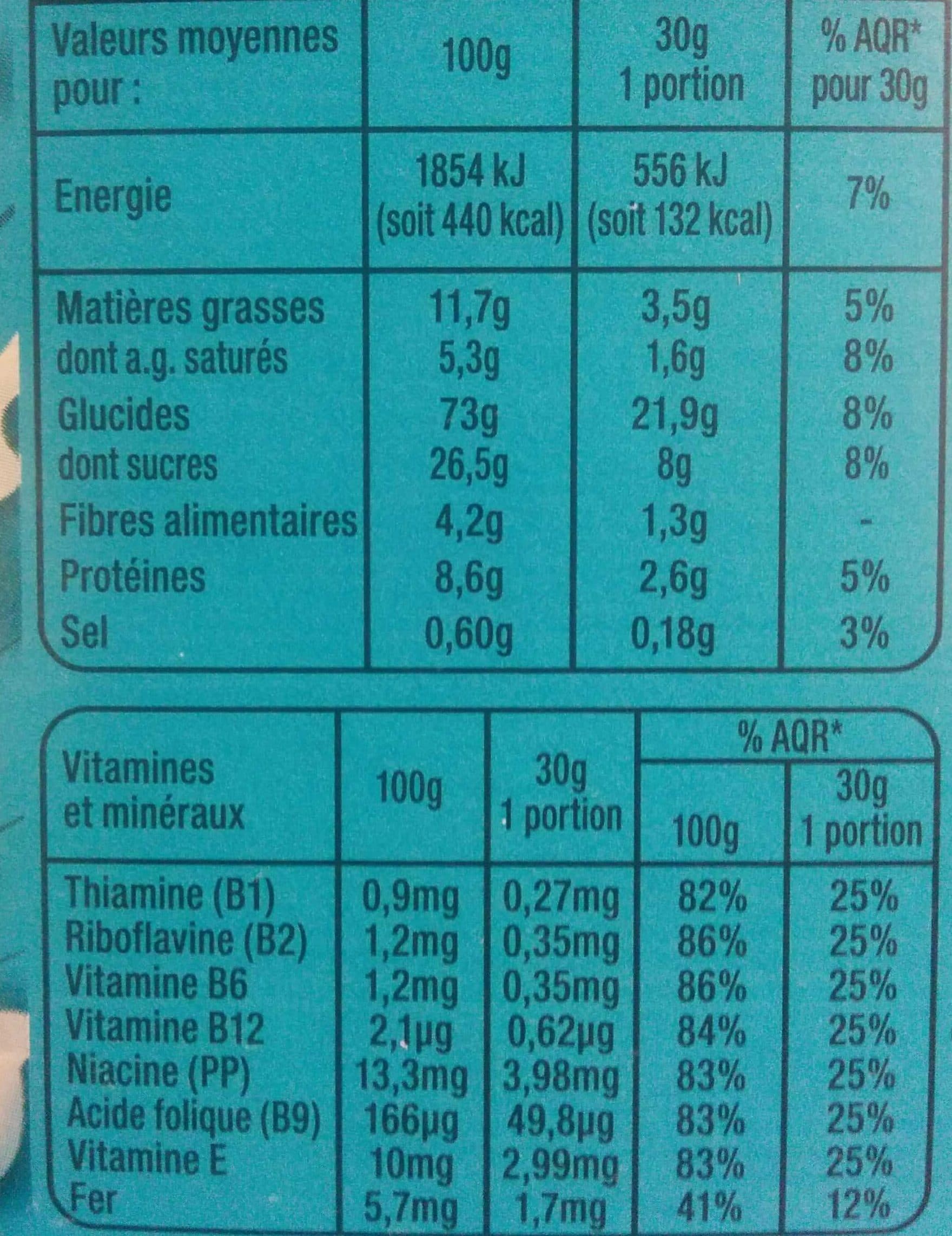 Auchan Auchan cereales coeur lait 400g packshot