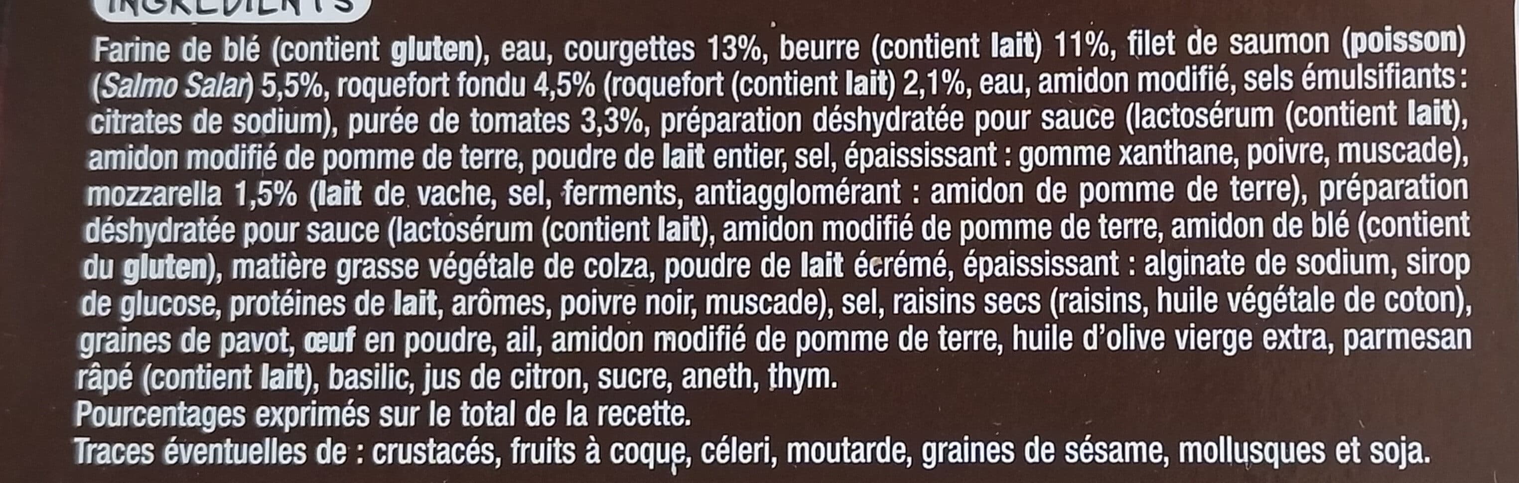 Auchan Assortiment de 30 mini feuilletés garnis à base de courgettes, saumon, roquefort et tomates - surgelés packshot