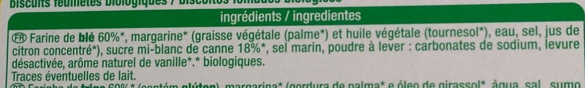 Auchan Bio Palmiers packshot