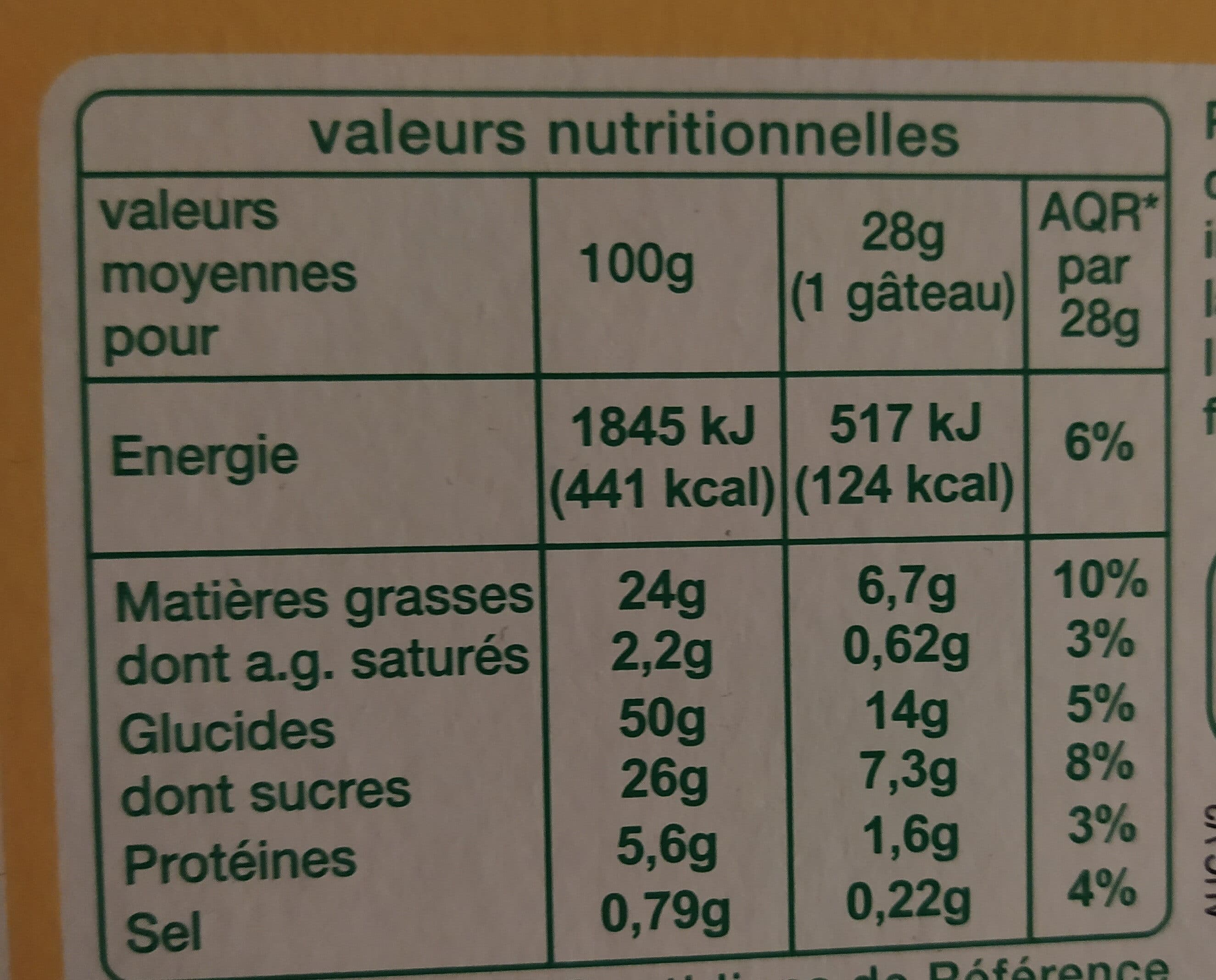 Auchan Mini cakes nature BIO packshot