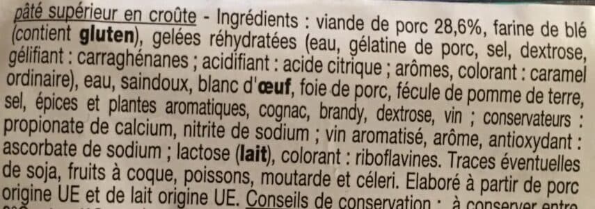 Auchan Pâté en croûte cocktail packshot