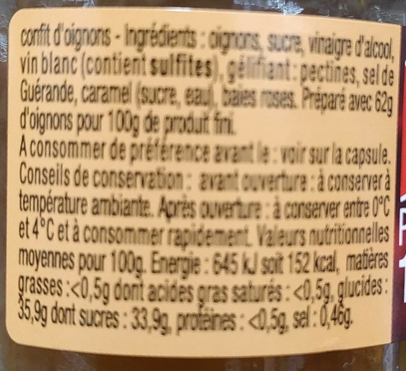Auchan Confit d'oignons packshot