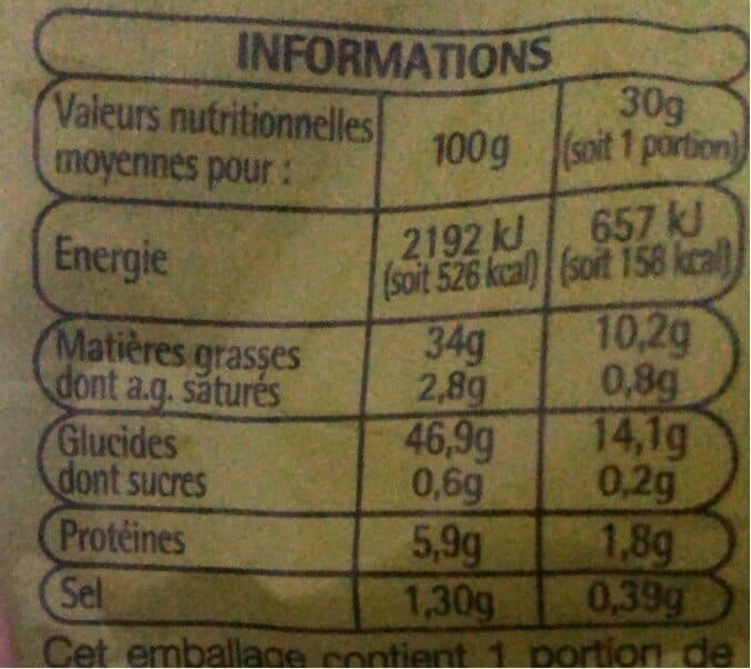 Auchan Chips nature packshot
