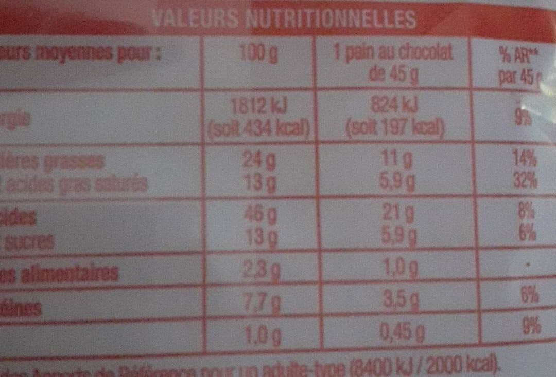 Auchan Pains au chocolat packshot