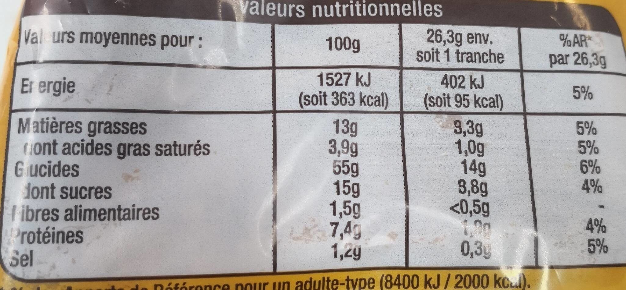 Auchan Brioche tranchée packshot