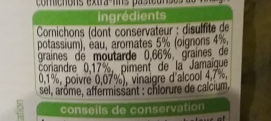 Auchan Cornichons extra-fins aux 5 aromates packshot