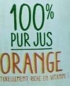 Auchan Pur jus d'orange sans pulpe packshot