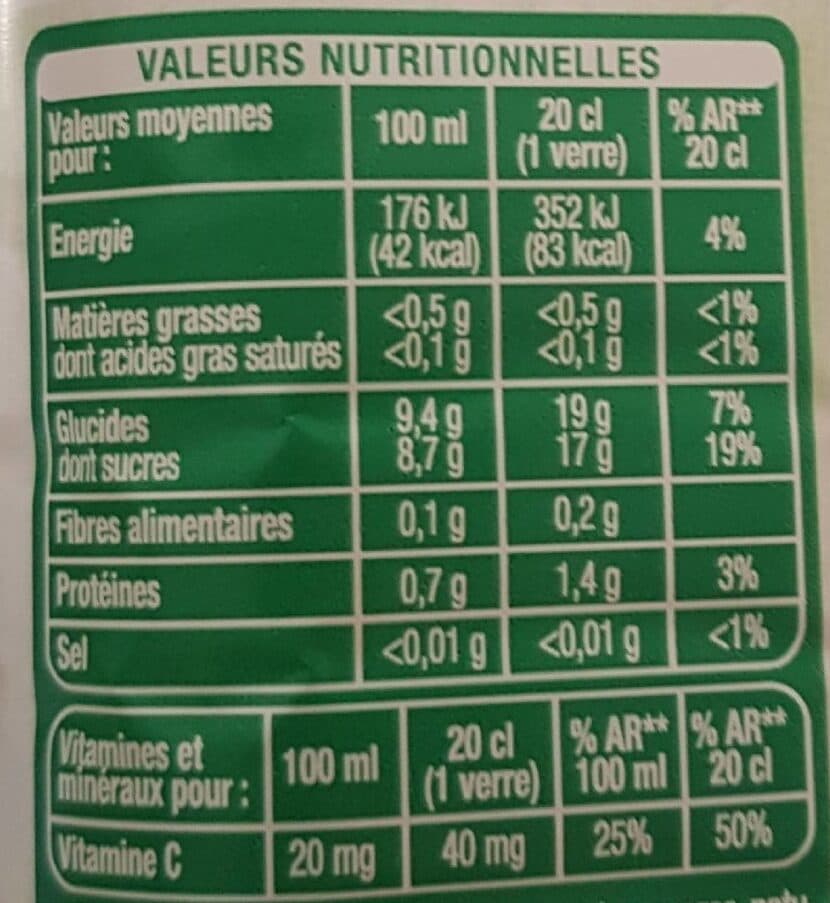 Auchan Pur jus d'orange sans pulpe packshot