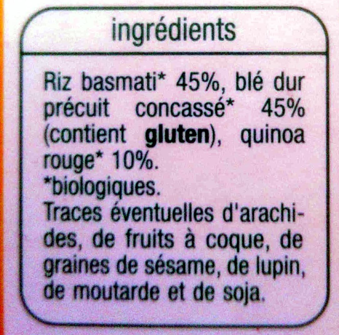Auchan Riz basmati, boulgour, quinoa rouge packshot