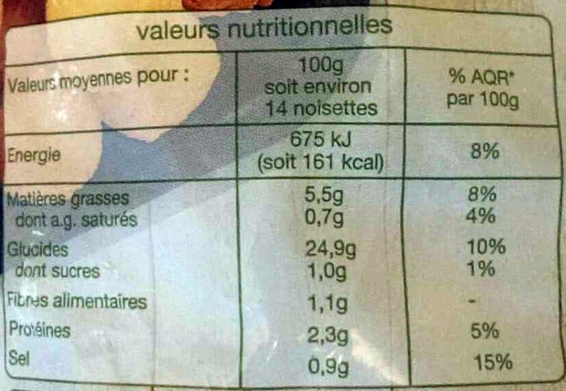 Auchan Pommes noisettes packshot