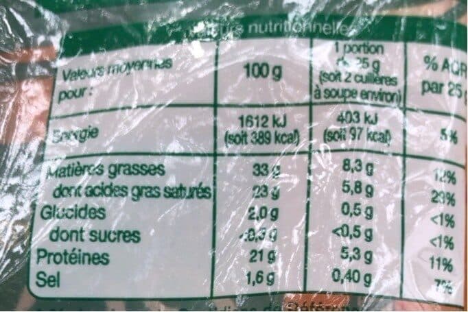 Auchan fromage de Chèvre Râpé packshot