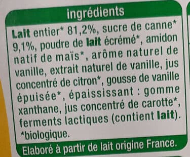 Auchan Yaourt brassé vanille issu de l'agriculture biologique packshot