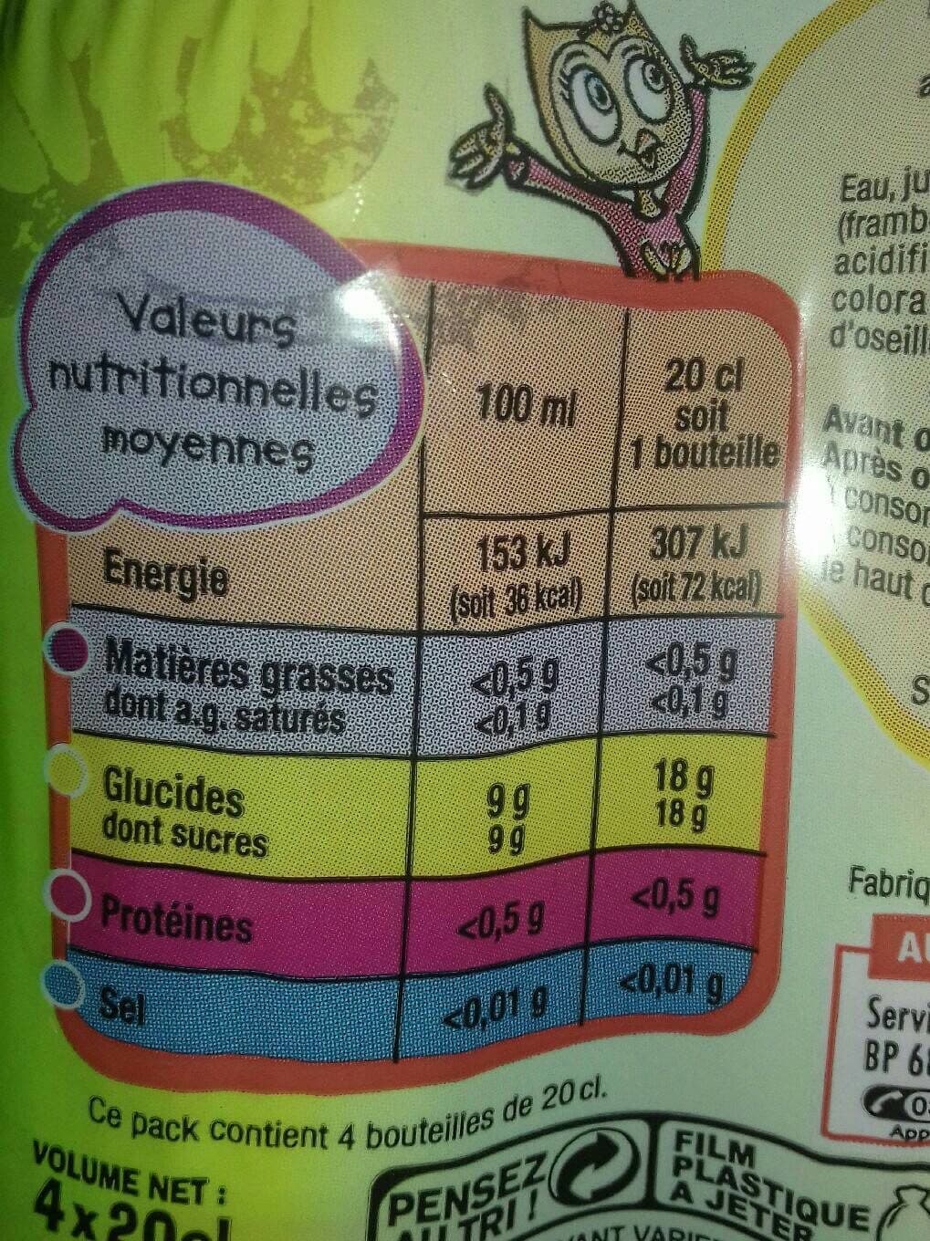 Auchan Fruits Rouges - Boisson aux jus de fruits à base de concentrés packshot