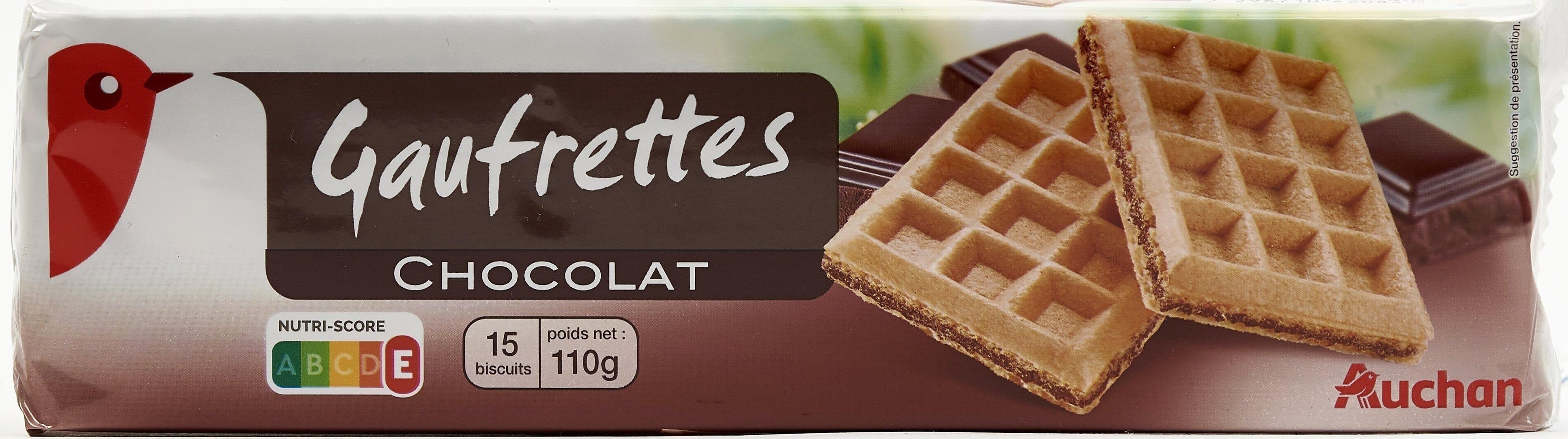 Auchan Gaufrettes chocolat packshot