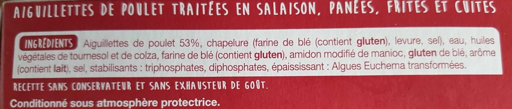 Auchan Aiguillettes de poulet panées crousty packshot