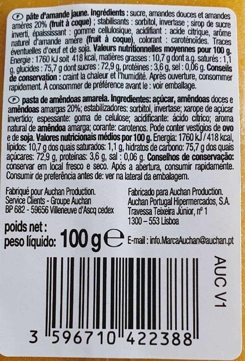 Auchan Les Aides Pâtissières – Pâte d'amande packshot