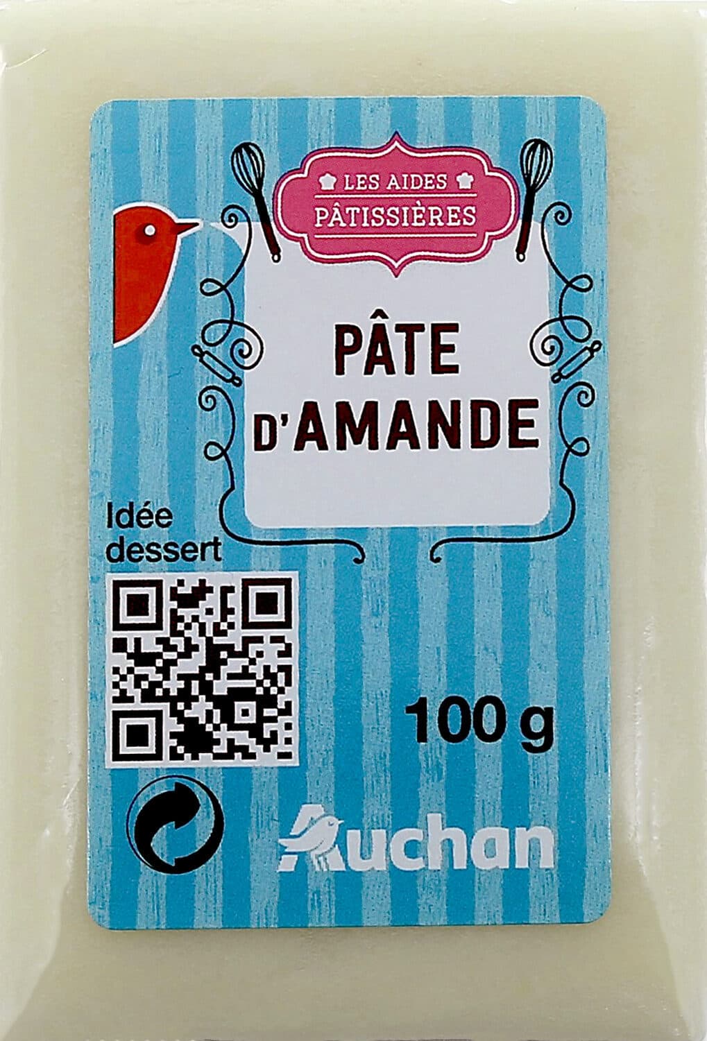 Auchan Les Aides Pâtissières – Pâte d'amande packshot