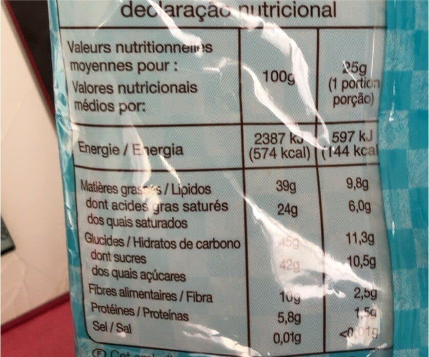 Auchan Palets au chocolat - prêt à fondre packshot